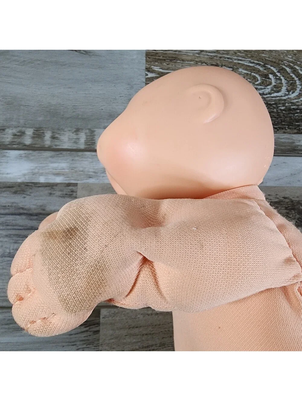 Vintage 1984 CABBAGE PATCH KIDS Bald Doll With Green Eyes & No Clothes OAA XR84